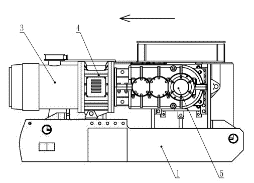 Floating plate type crushing device of crusher