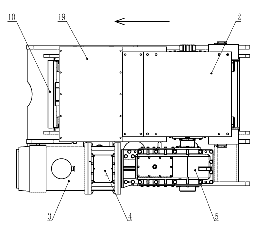 Floating plate type crushing device of crusher