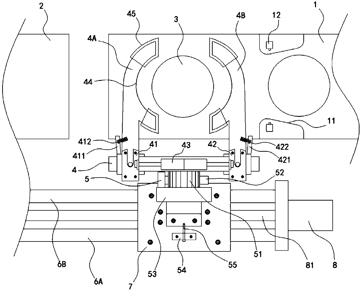 Elastic clamping overturning transporting mechanical arm