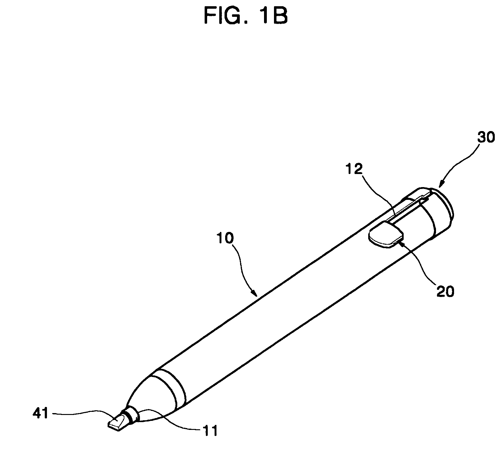 Slide-type writing instrument with a dry prevention unit