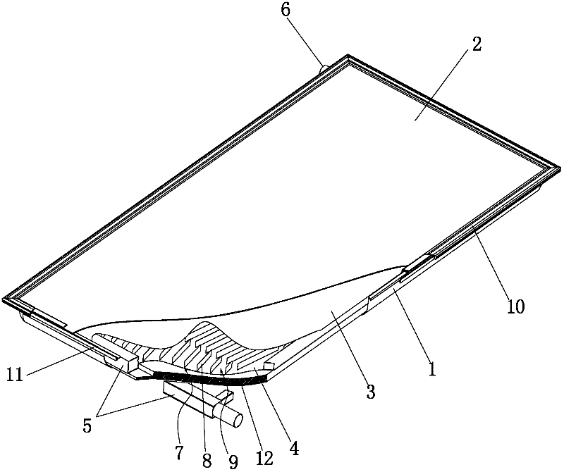 Flat solar air heat exchanger