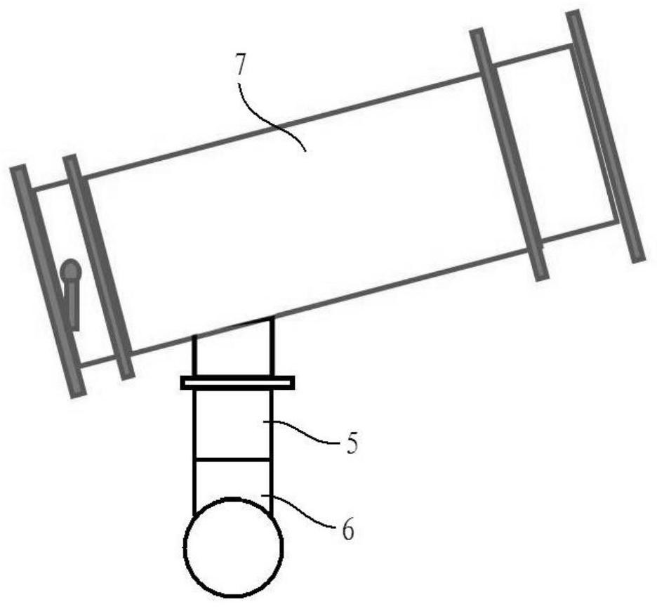 Collecting device for cathode square steel head smoke during roasting of aluminum electrolysis cell