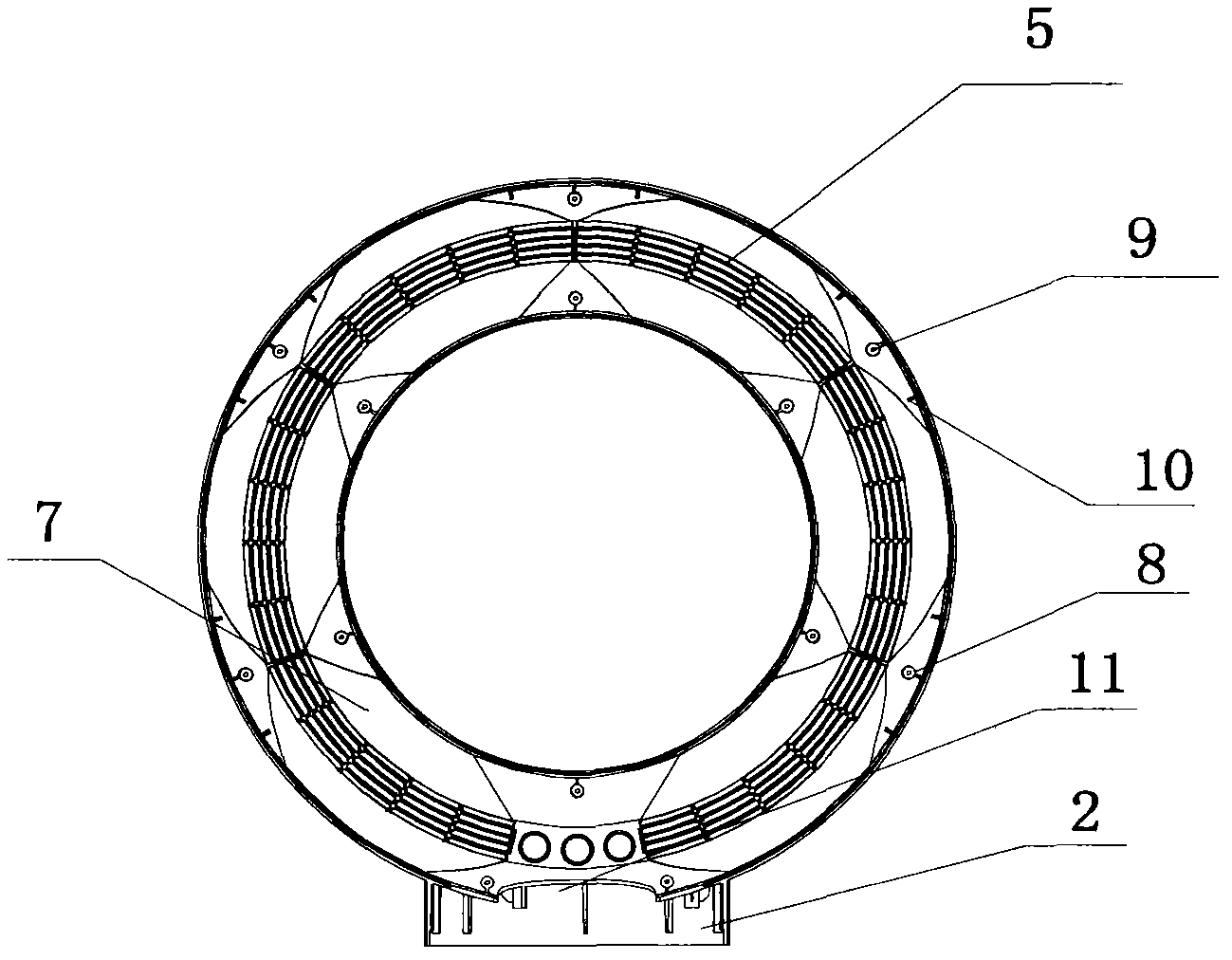 Bladeless fan structure