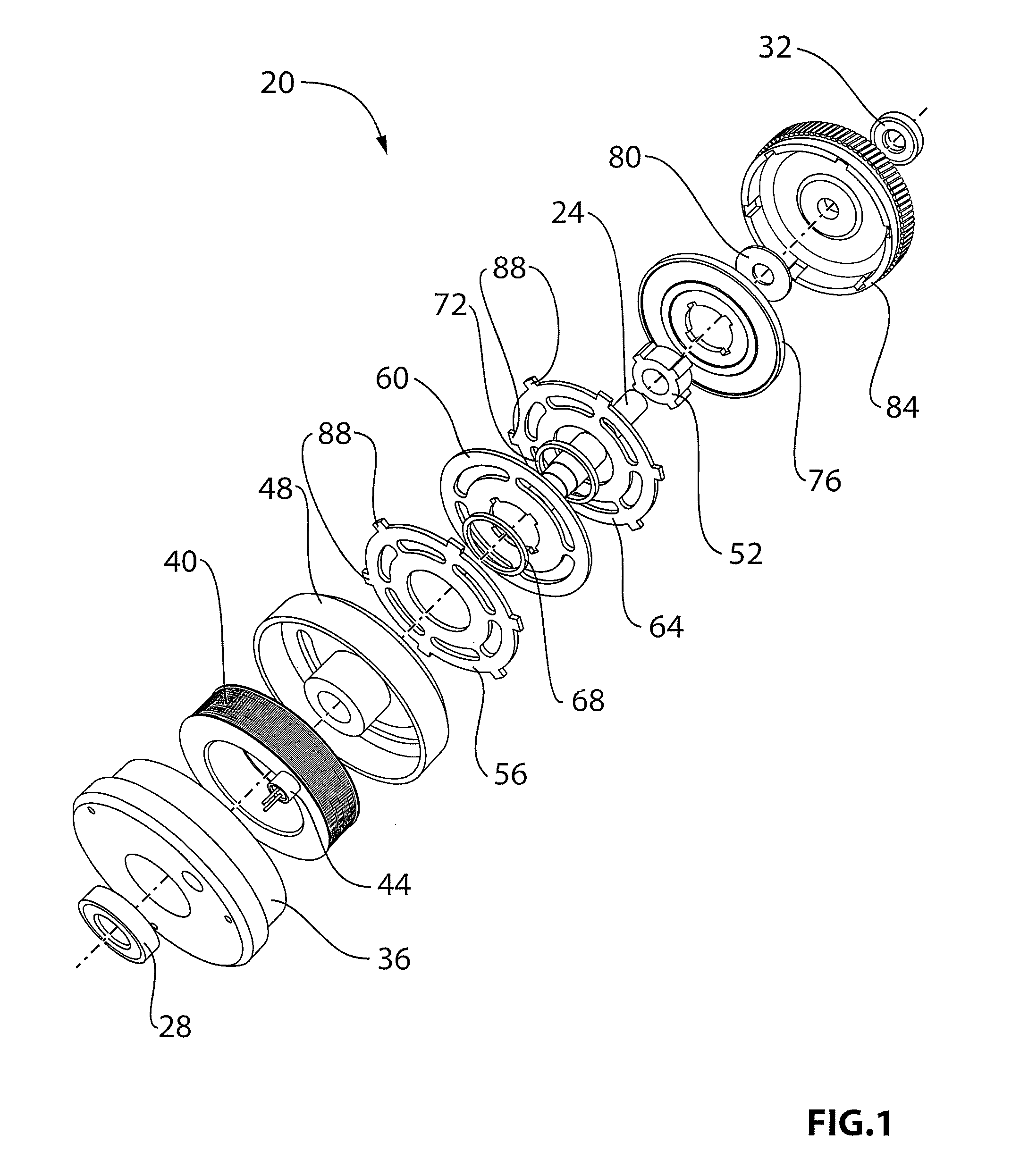 Magnetic friction clutch