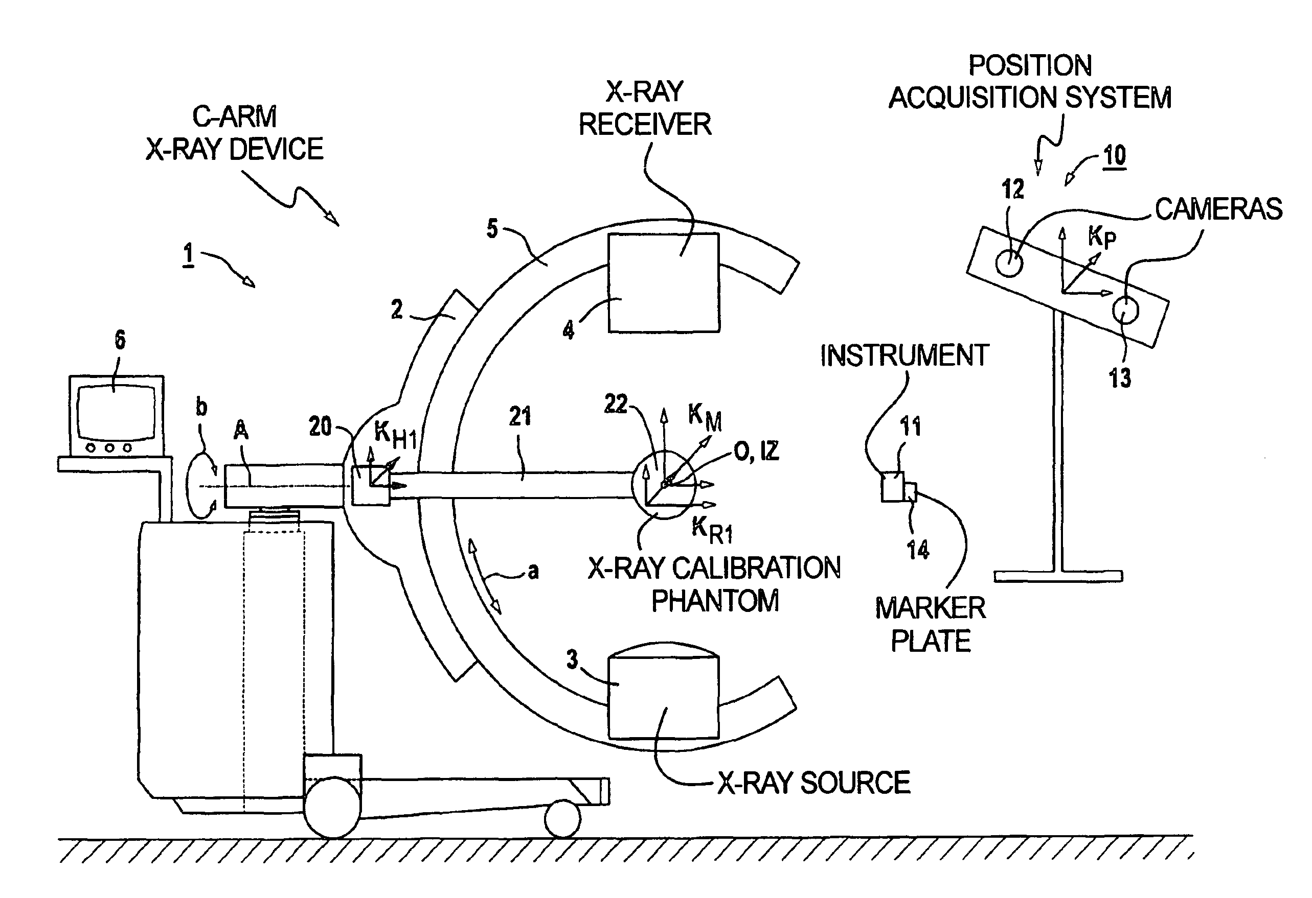 Registration method and apparatus for navigation-guided medical interventions, without the use of patient-associated markers