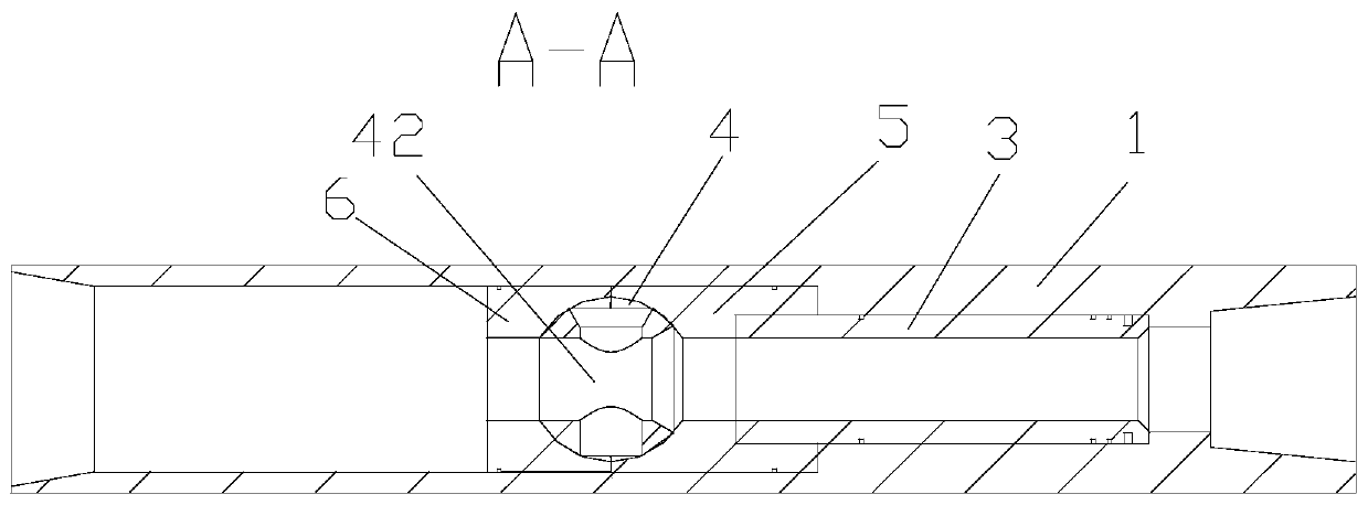 Hydraulic jet infinite stage fracturing device and fracturing method