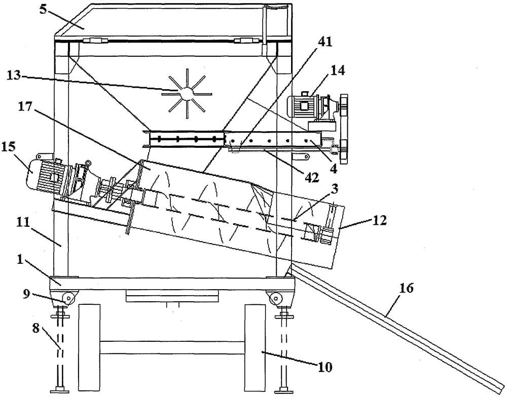 A long tube bag filling machine for flood prevention and rescue