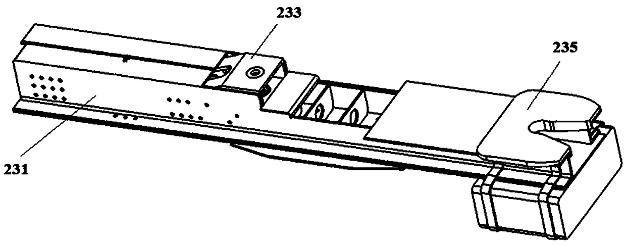 End bogie for highway-railway combined transport box van