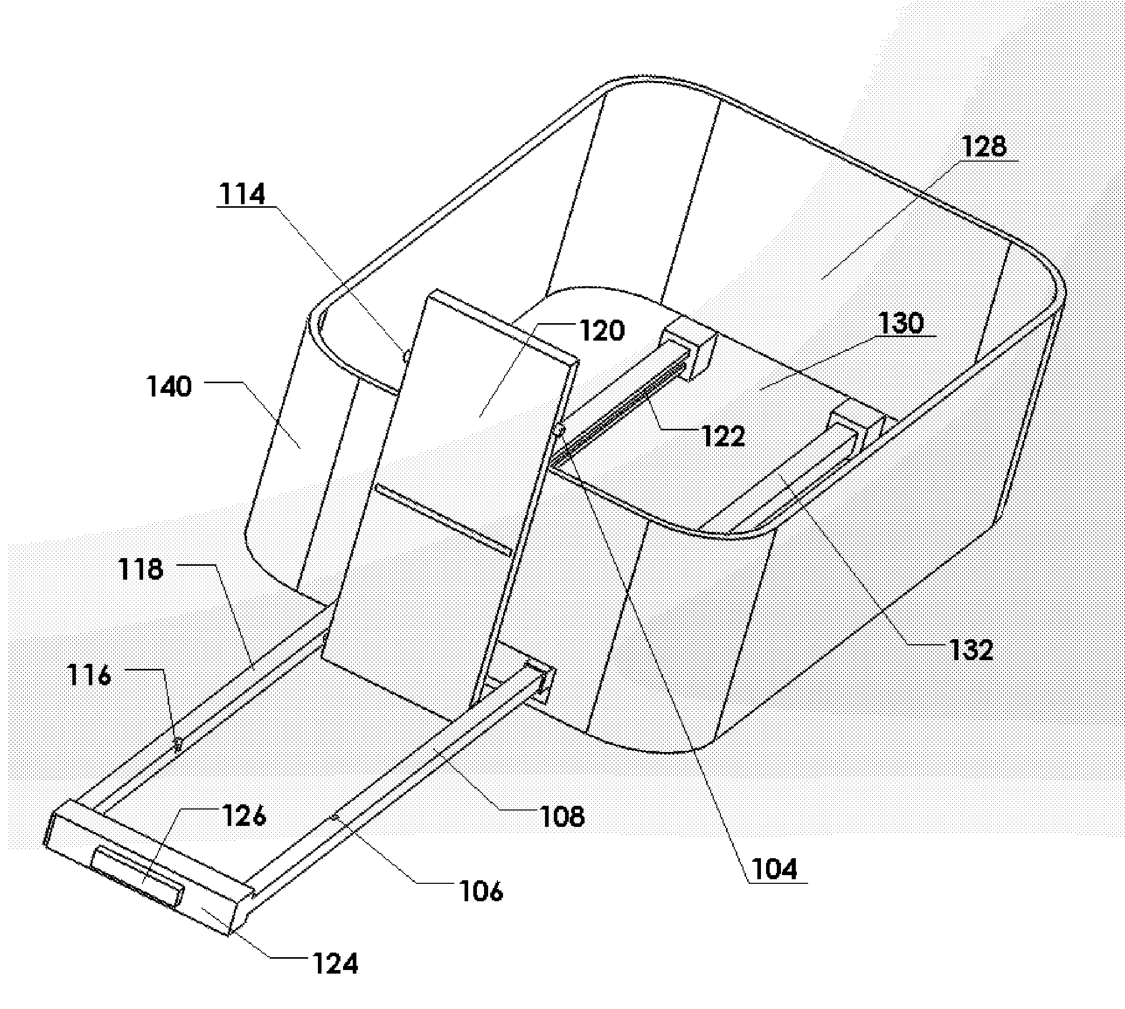 Retractable table and handle system and method of use