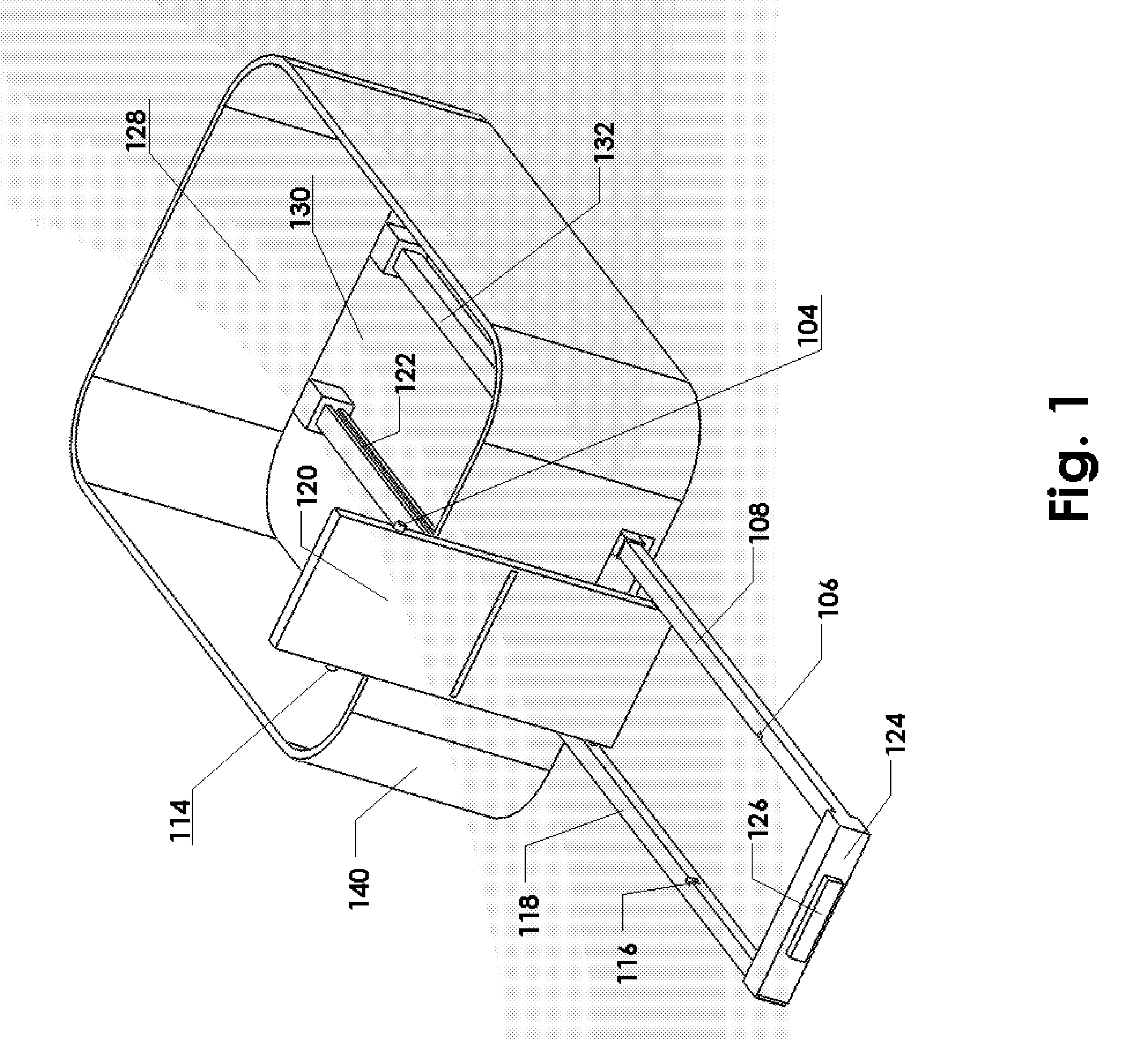 Retractable table and handle system and method of use