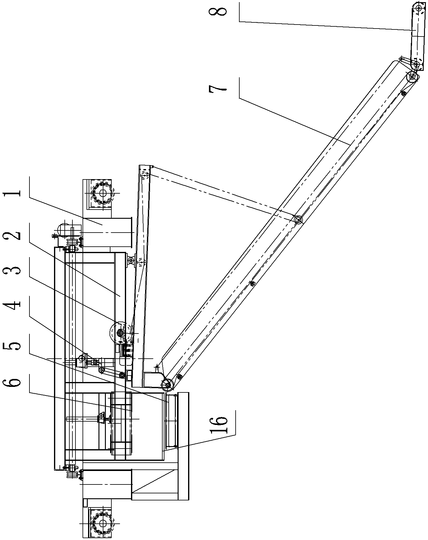 Un-stacking and stacking machine