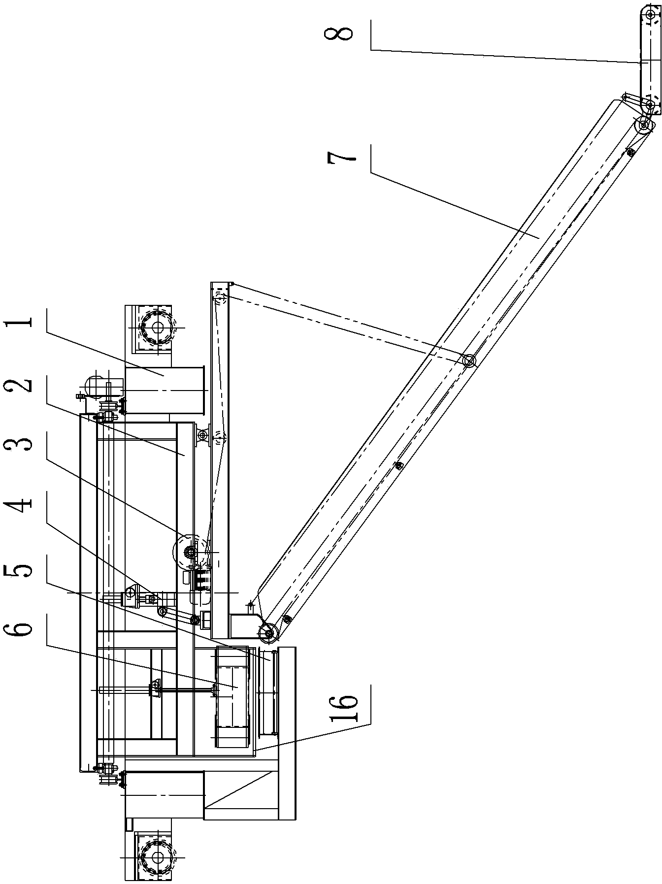 Un-stacking and stacking machine