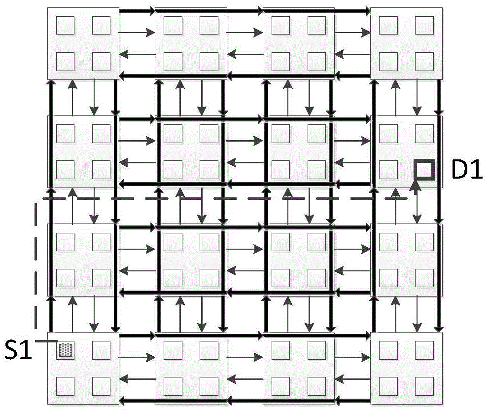 Construction Method of On-Chip Network Topology Structure Based on Bufferless Router Architecture