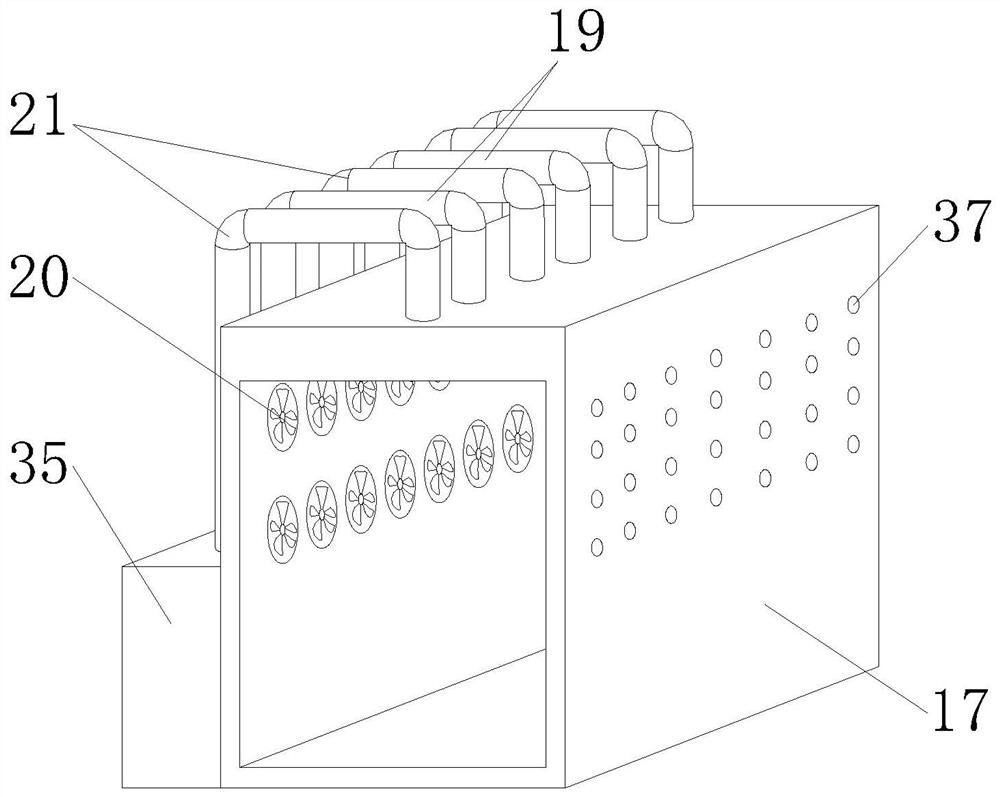 Intelligent furniture spraying and drying integrated equipment with adjustable air draft structure