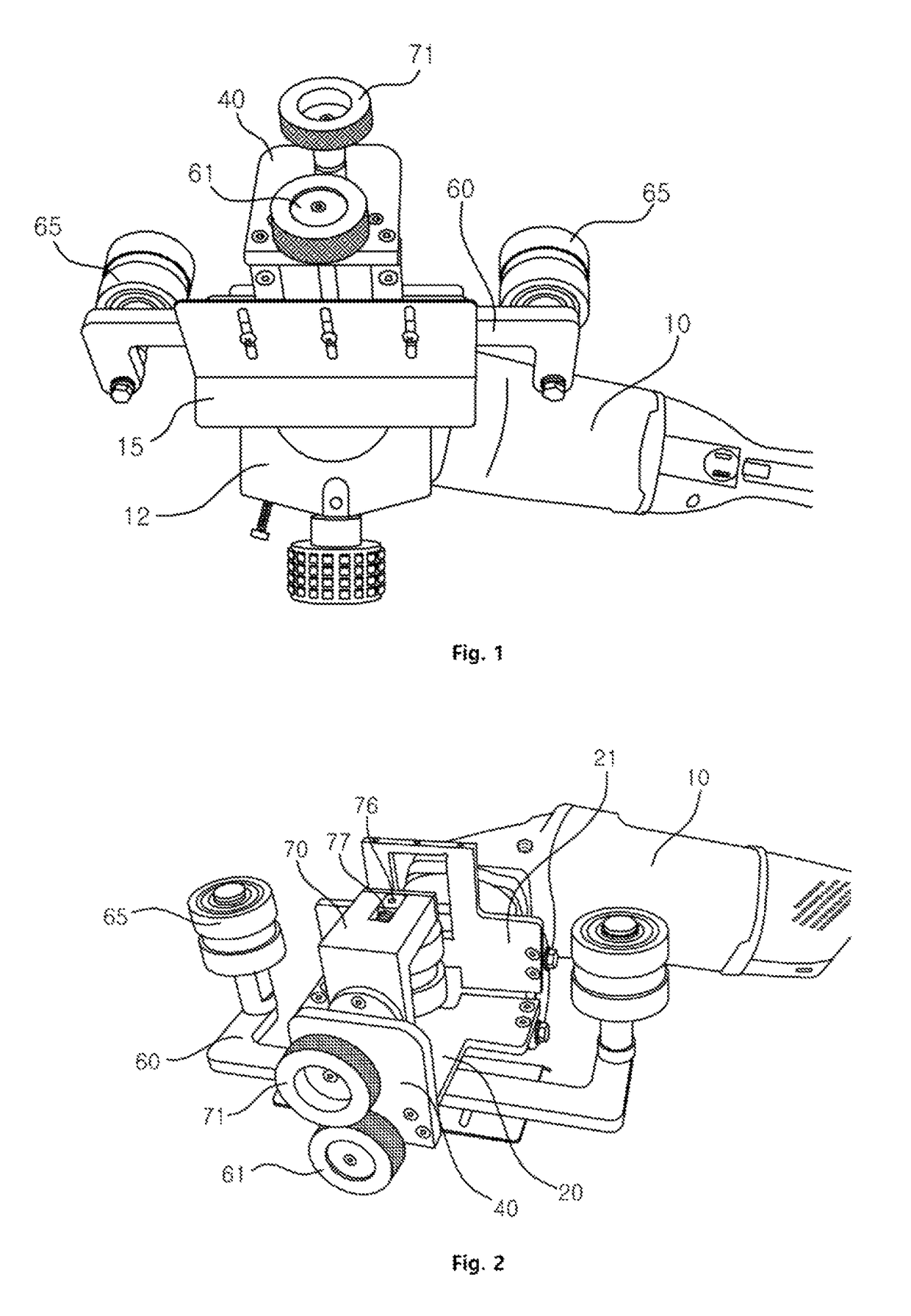 Portable pipe outer diameter-chamfering apparatus with improved weldability