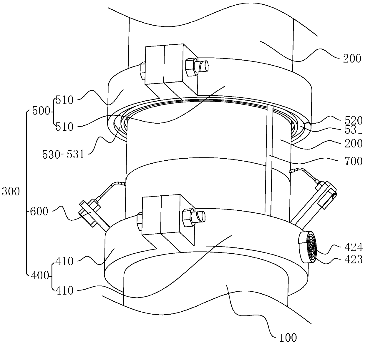 Construction method of prestressed pipe pile and locating hoop