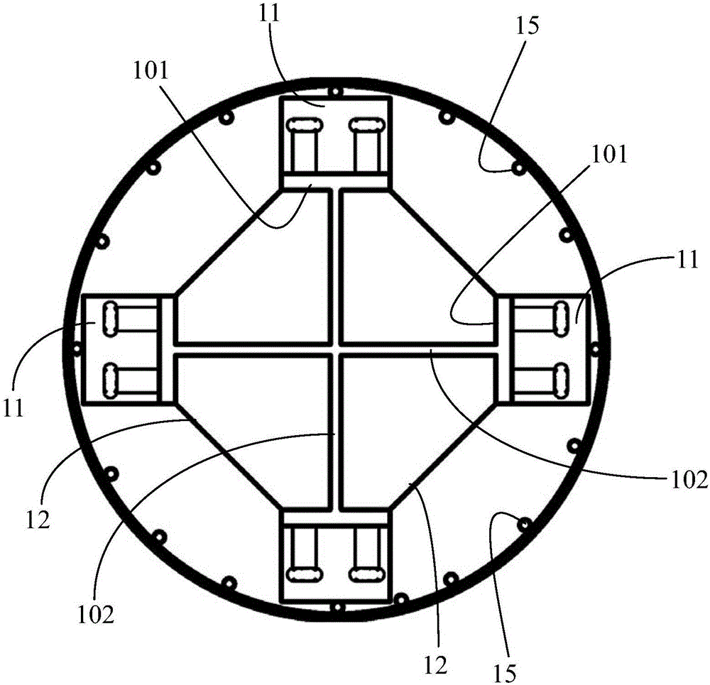 Method for treating reinforcing steel bars at cross-shaped steel reinforced column and beam joints on basis of BIM (building information modeling)