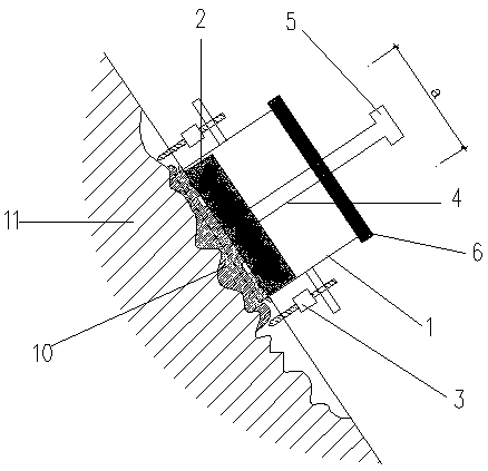 Concrete surface roughness measuring device and using method thereof