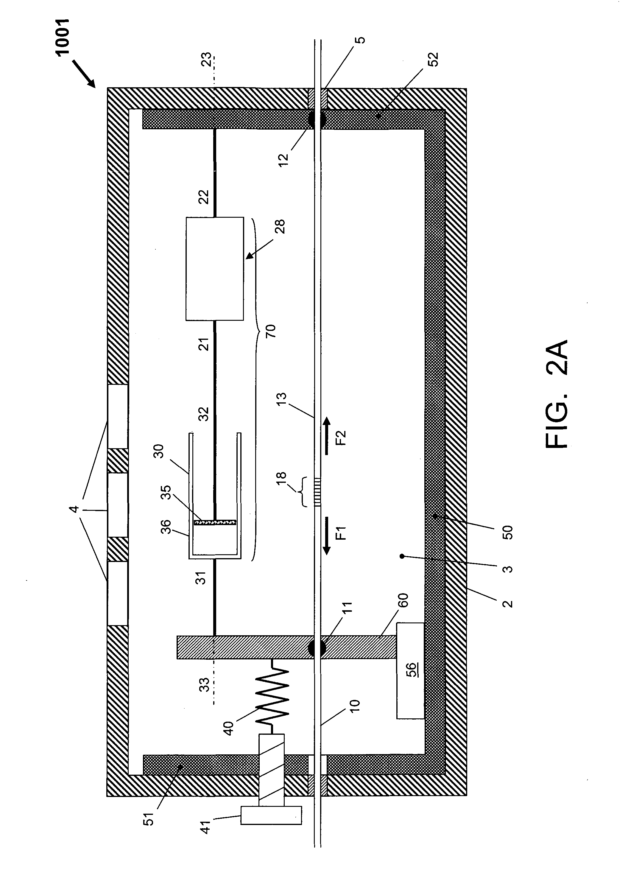 Sensor For Detecting Pressure Waves In A Fluid, Provided With Static Pressure Compensation