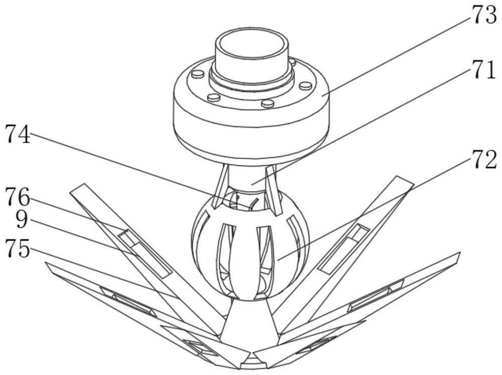 Plastic particle hot melting processing device