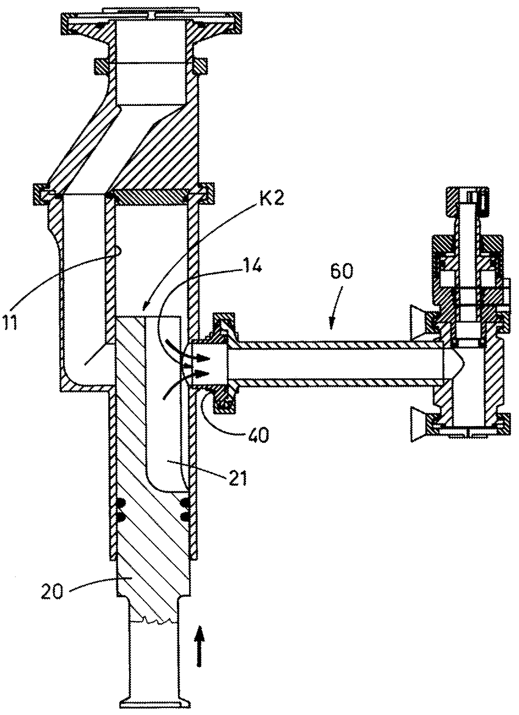 Device for delivering paste substances into containers