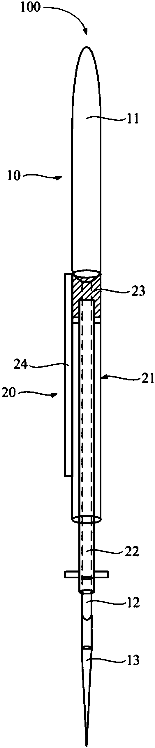 Hemostasis device used after medical puncture