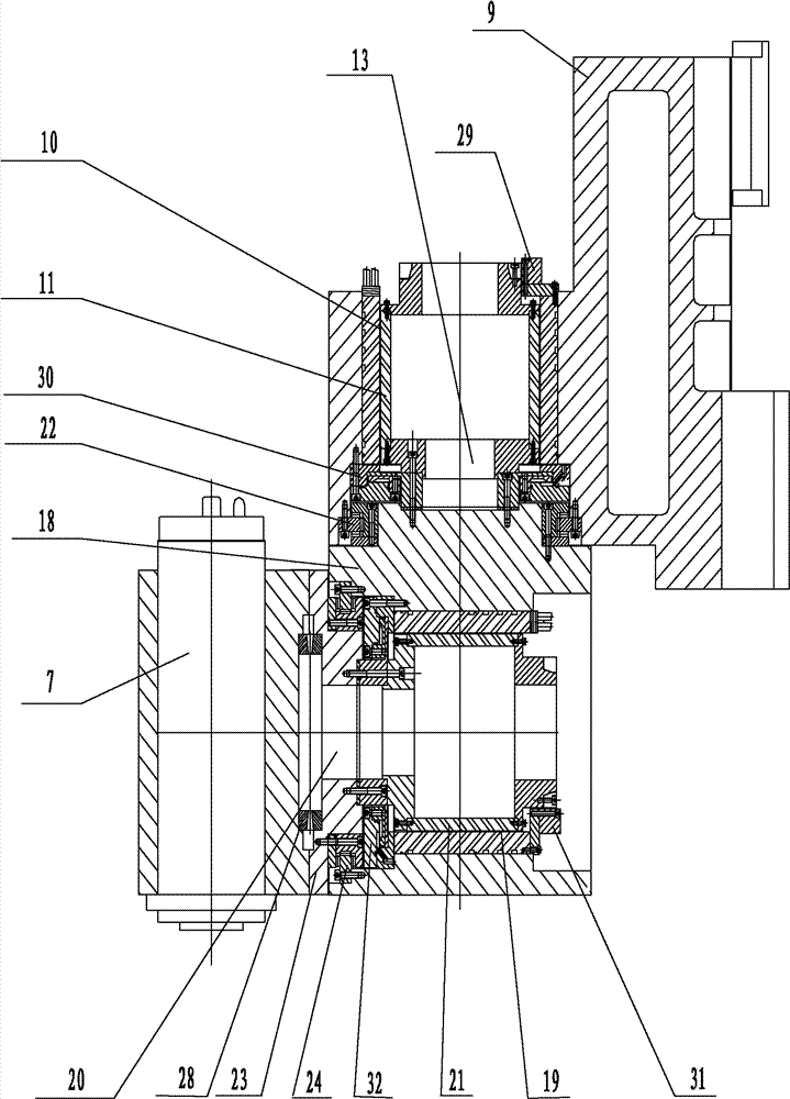 Large-scale numerical control gear machining machine tool