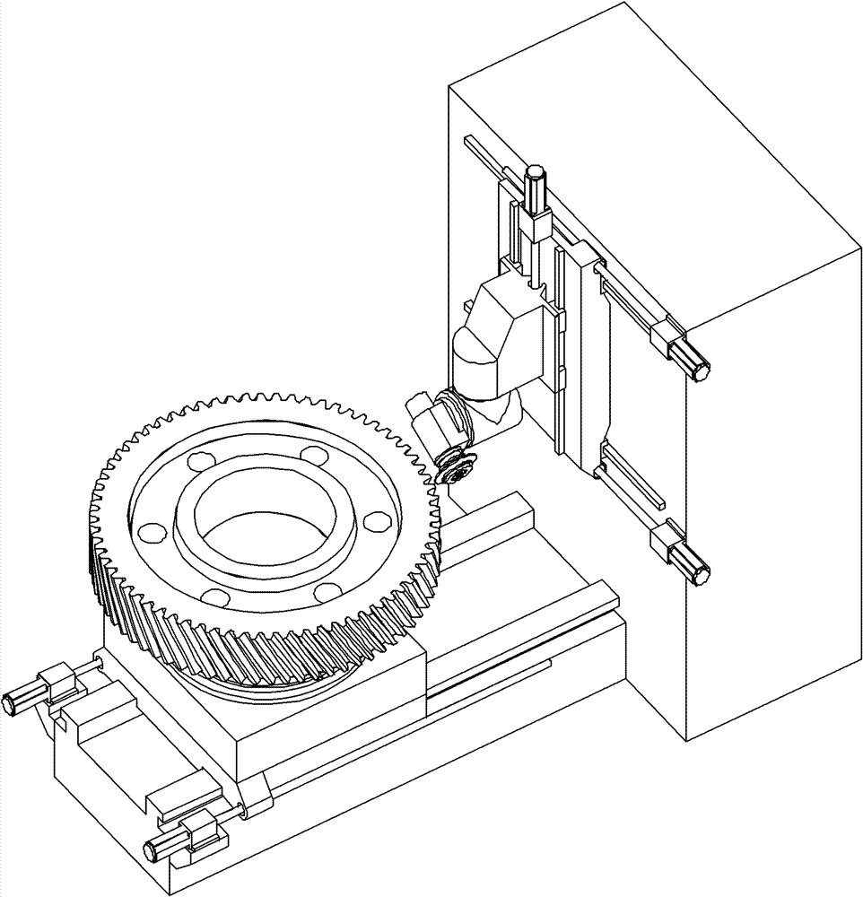 Large-scale numerical control gear machining machine tool