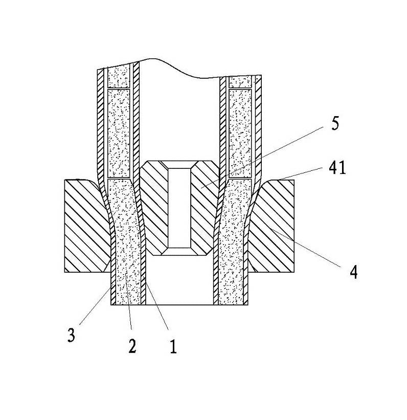 High-temperature resistant and radiation-resistant inorganic insulating hollow cable as well as manufacturing method and mold thereof