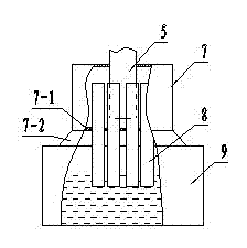 Dust removal device for grinding wheel cutting machine