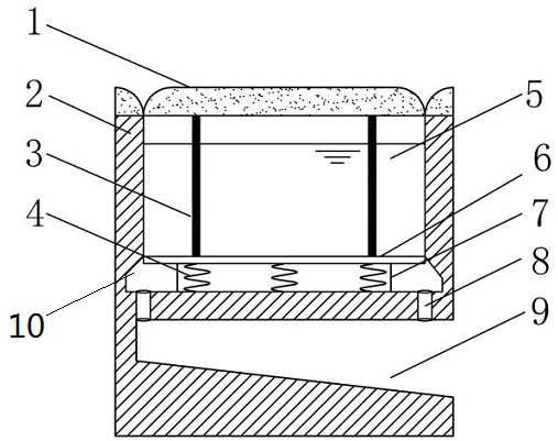 Water storage and drainage integrated water permeable brick