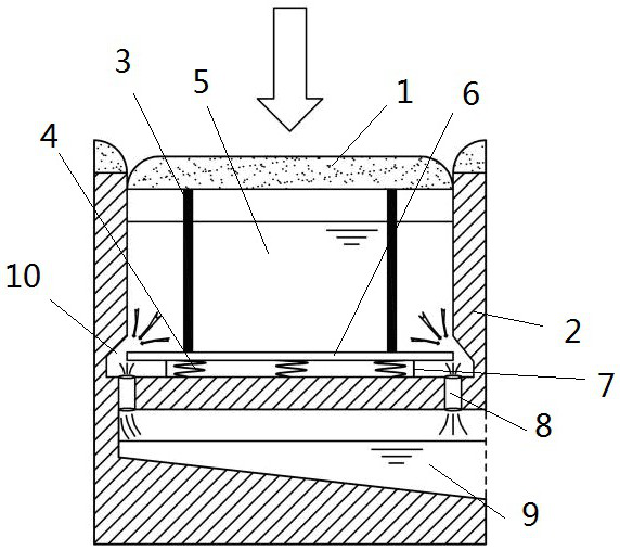 Water storage and drainage integrated water permeable brick