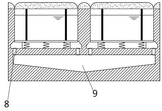 Water storage and drainage integrated water permeable brick