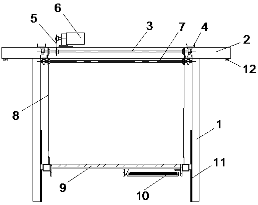 Glue rolling sand spreading production line and production method thereof