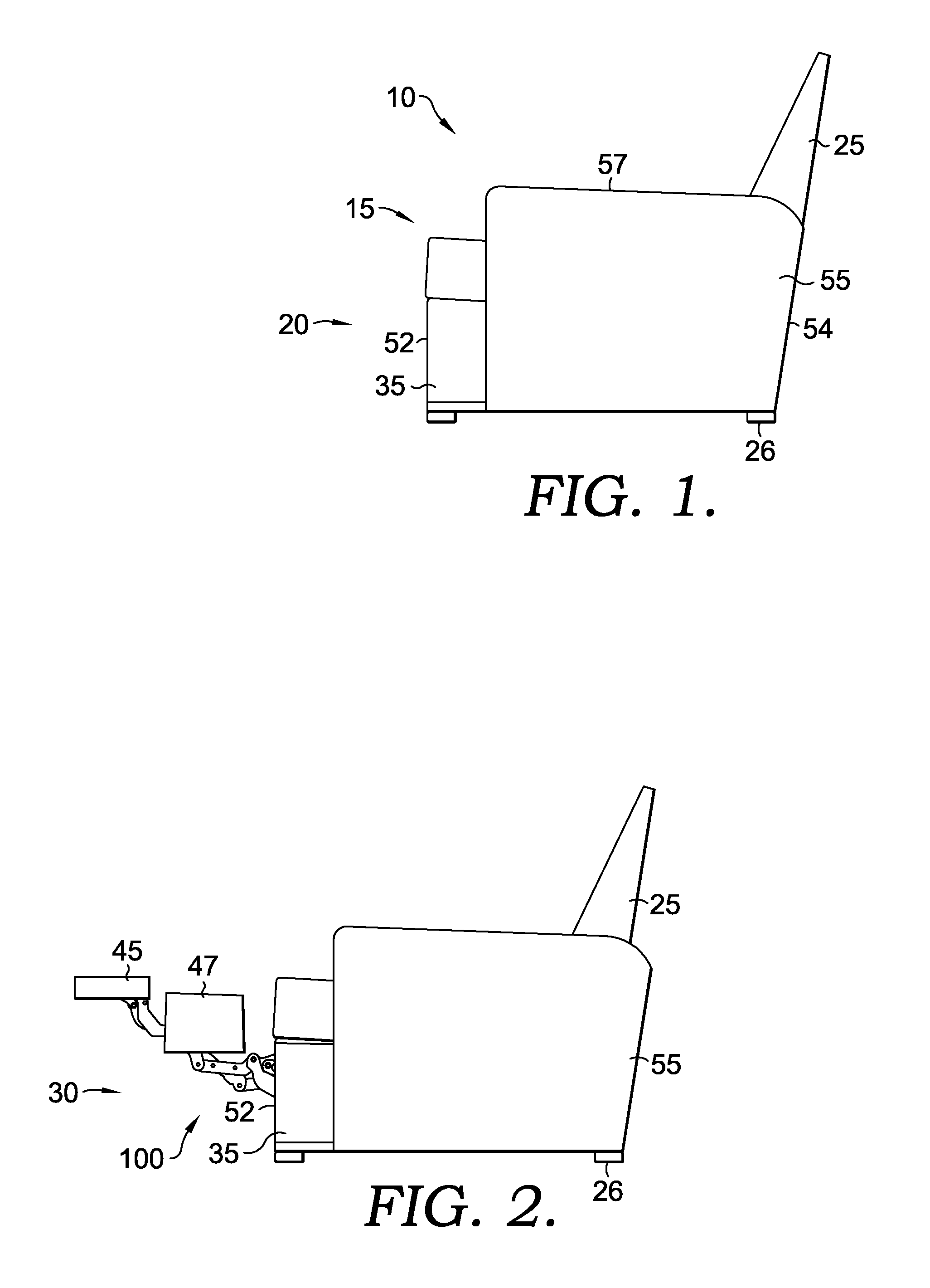 Zero-wall clearance linkage mechanism for a lifting recliner