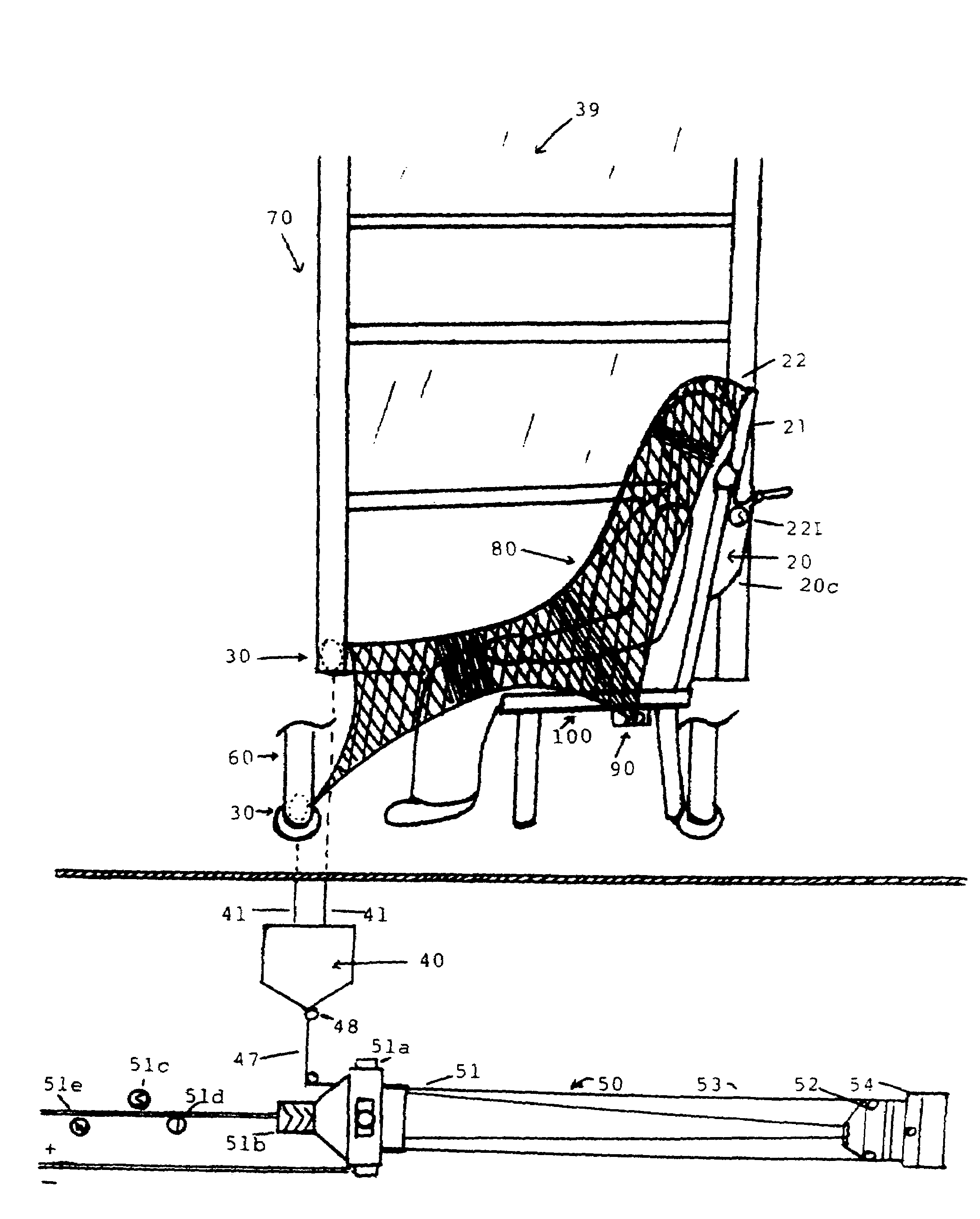 Transportation riders web restrain system