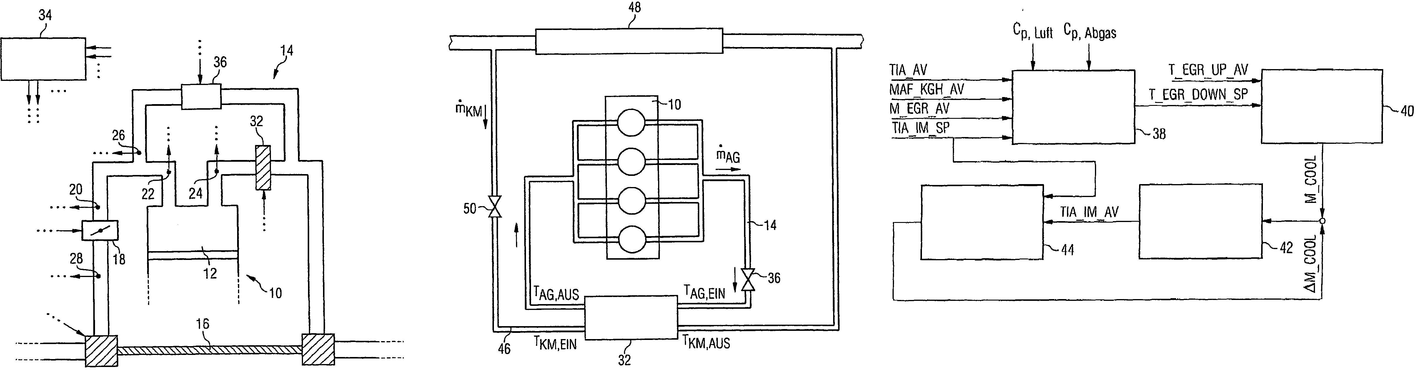 System and method for influencing the induction gas temperature in the combustion chamber of an internal combustion engine