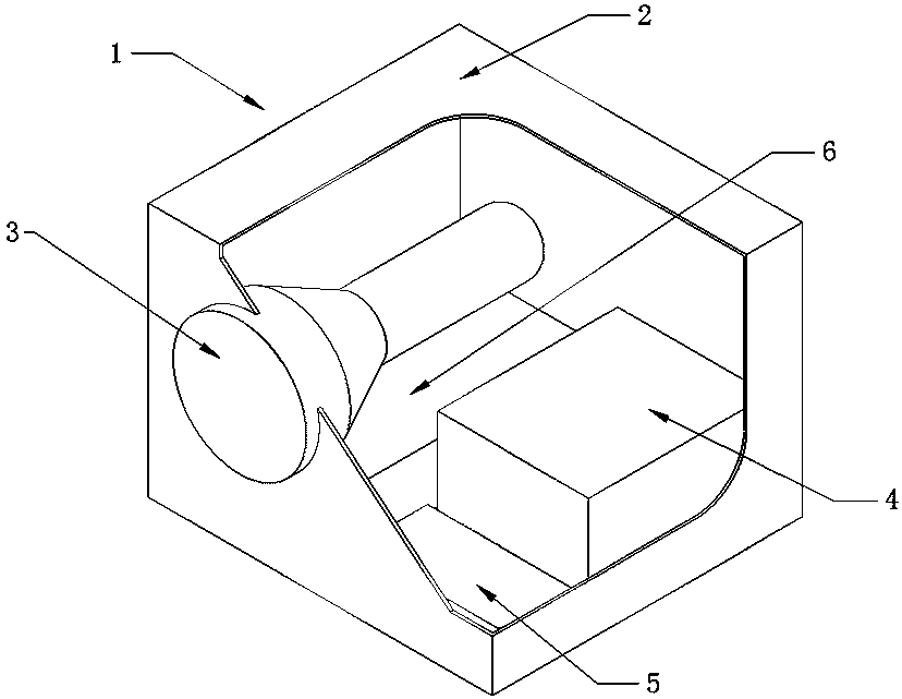 A multi-target positioning acoustic wave emission device