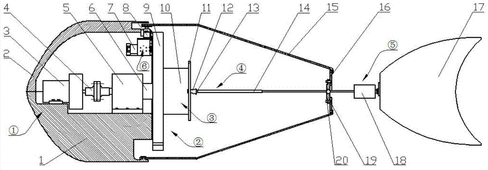 Space engine-driven tail swing propelling plant