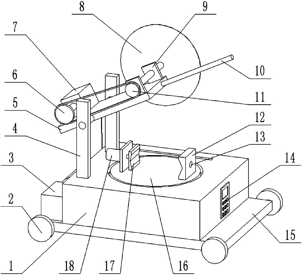 Self-dust-suction pipe cutting tool with adjustable cutting angle