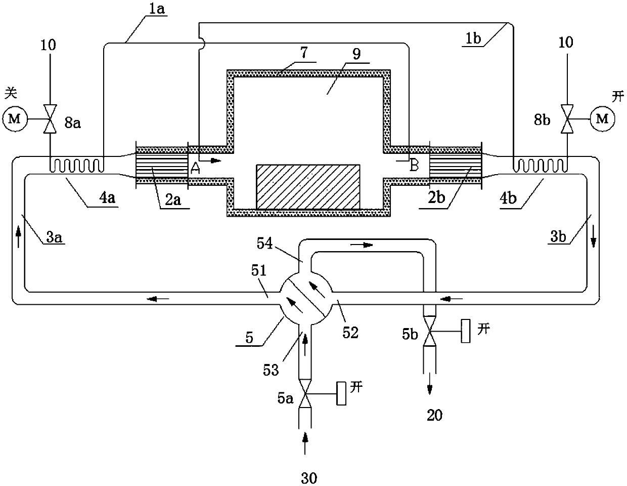 Low-heat-value gas high-temperature air flameless combustion system and method