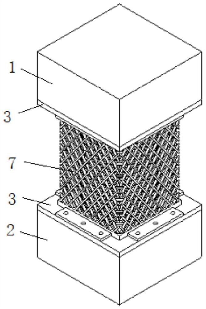 Column base joint with additional grid type damper capable of being replaced after earthquake