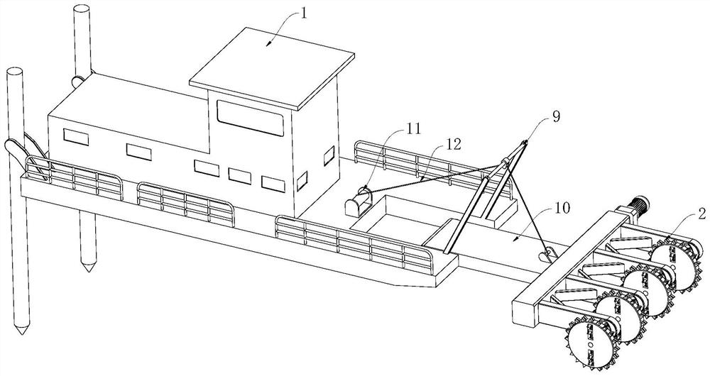 Movable desilting mechanism for water conservancy project