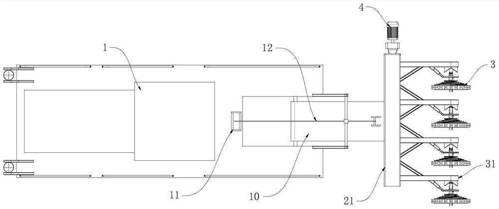 Movable desilting mechanism for water conservancy project