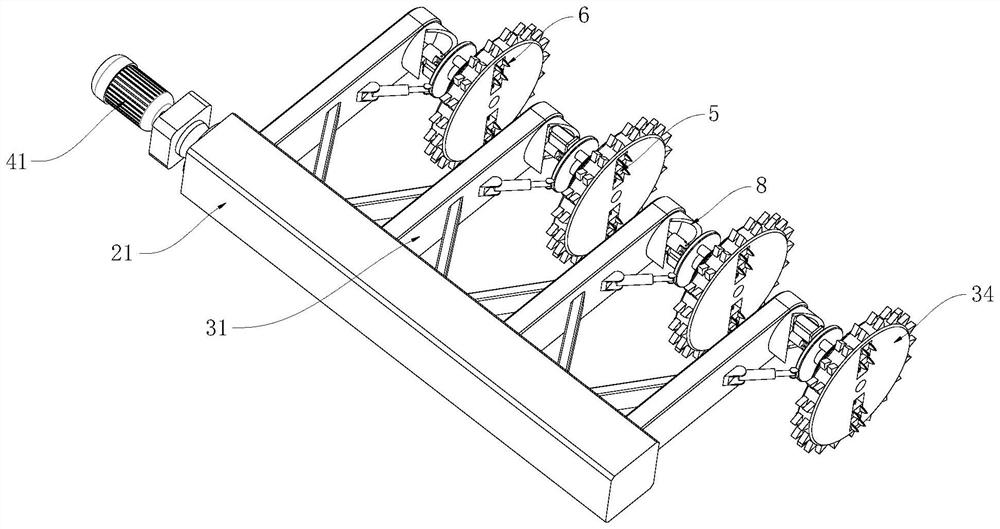 Movable desilting mechanism for water conservancy project