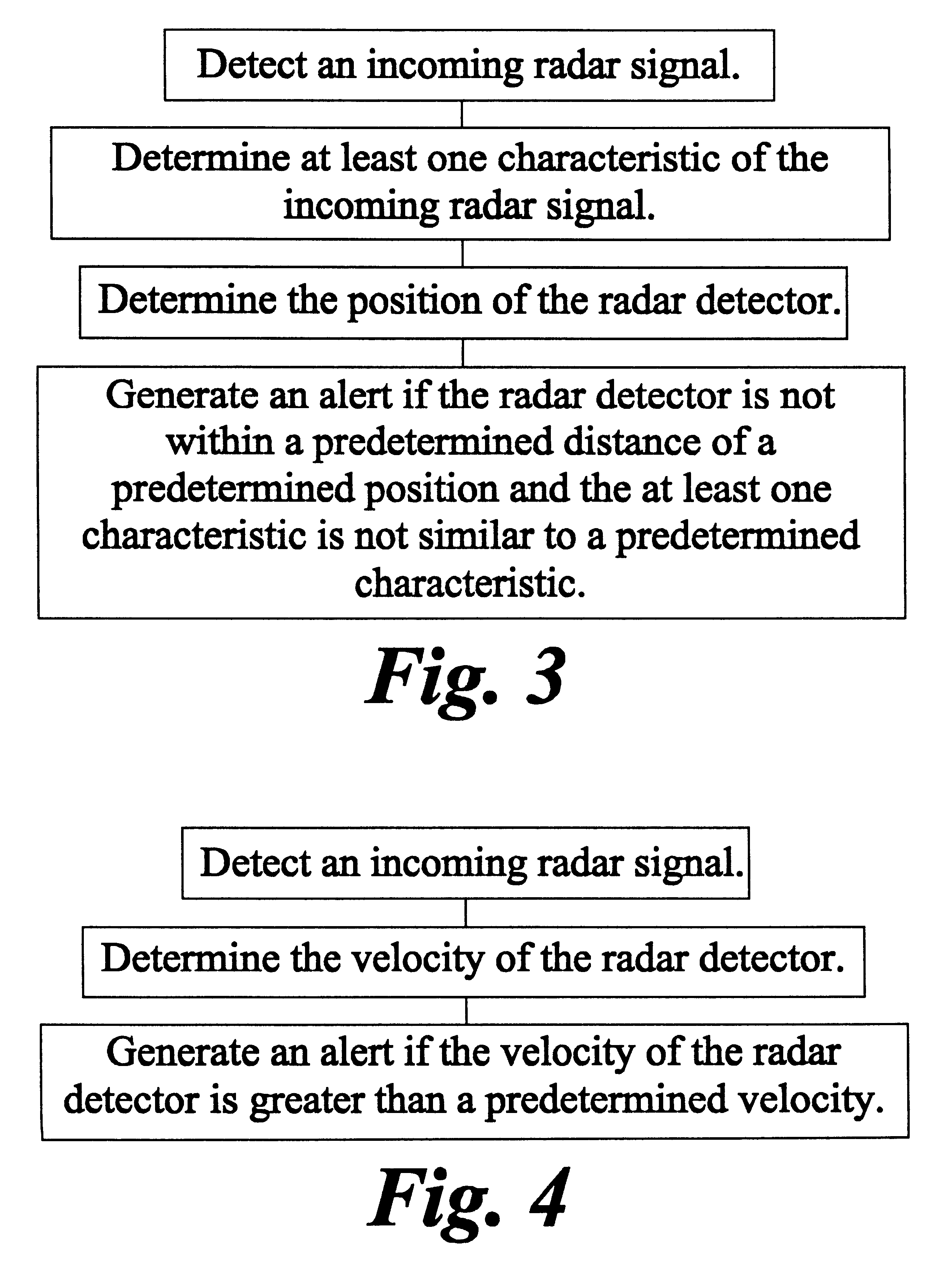 Method and apparatus for alerting an operator of a motor vehicle to an incoming radar signal