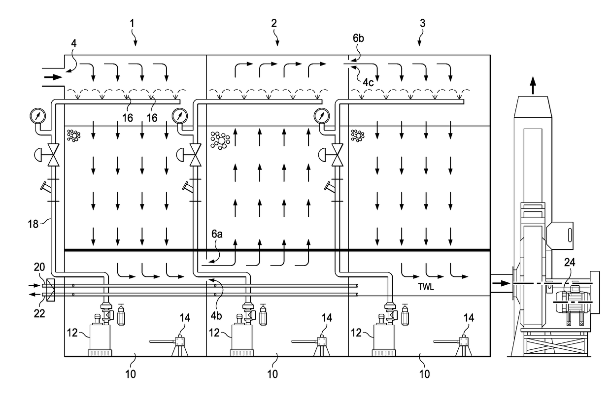 Method and apparatus for cleaning a contaminated air stream