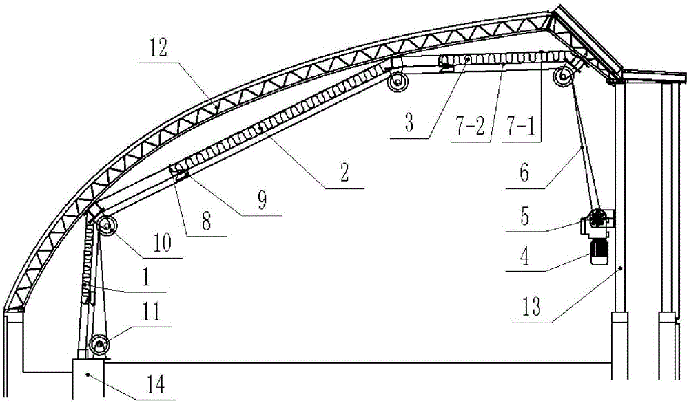 Multi-stage internal heat insulation shading system for greenhouse and greenhouse containing same