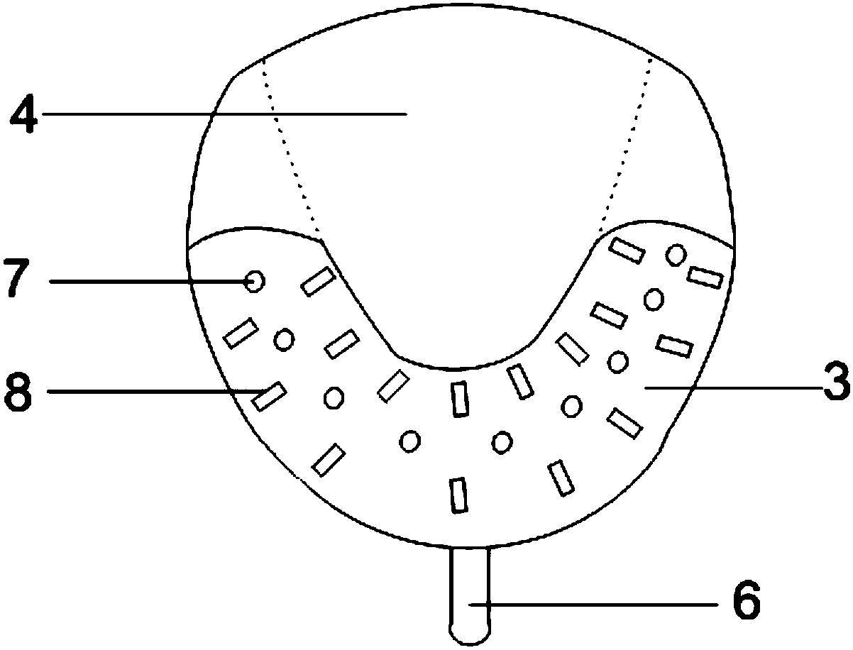 Individualized mouth containing device for radiotherapy and manufacturing method thereof