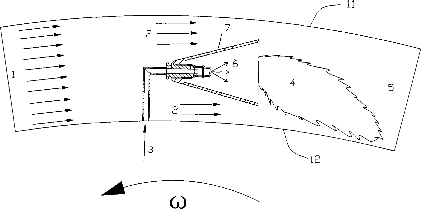 V -type cone flame holder for rotor engine